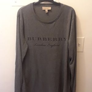NEW Burberry gray shirt longsleeve